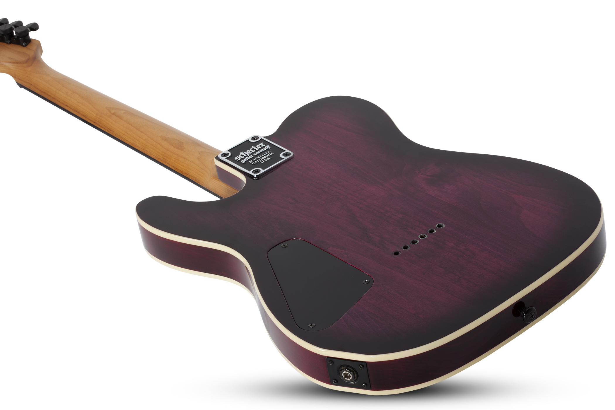 Schecter Pt Pro 2h Ht Eb - Trans Purple Burst - Guitare Électrique Forme Tel - Variation 3