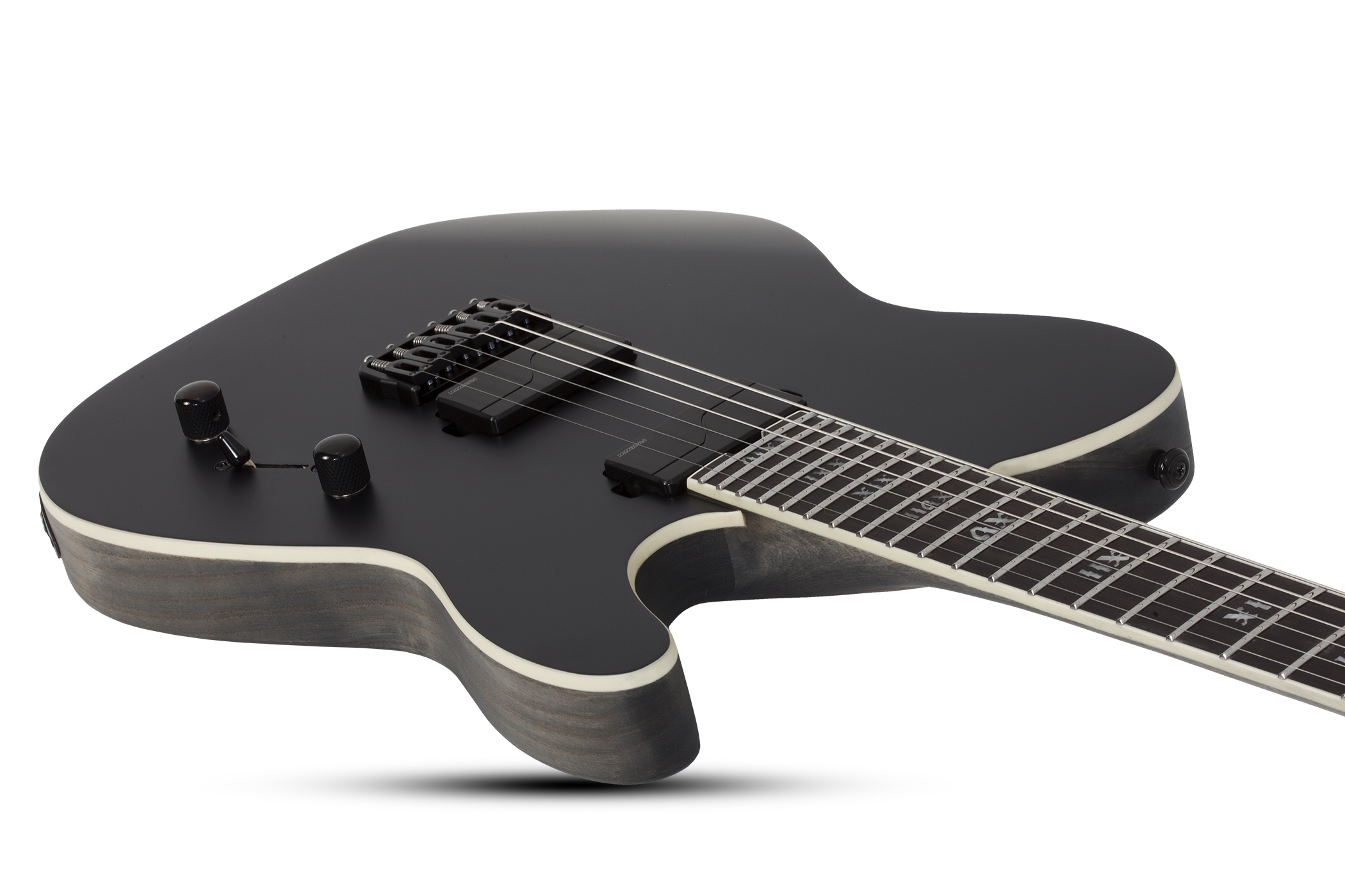 Schecter Pt Sls Elite Evil Twin 2h Fishman Fluence Modern Ht Eb - Satin Black - Guitare Électrique Forme Tel - Variation 1