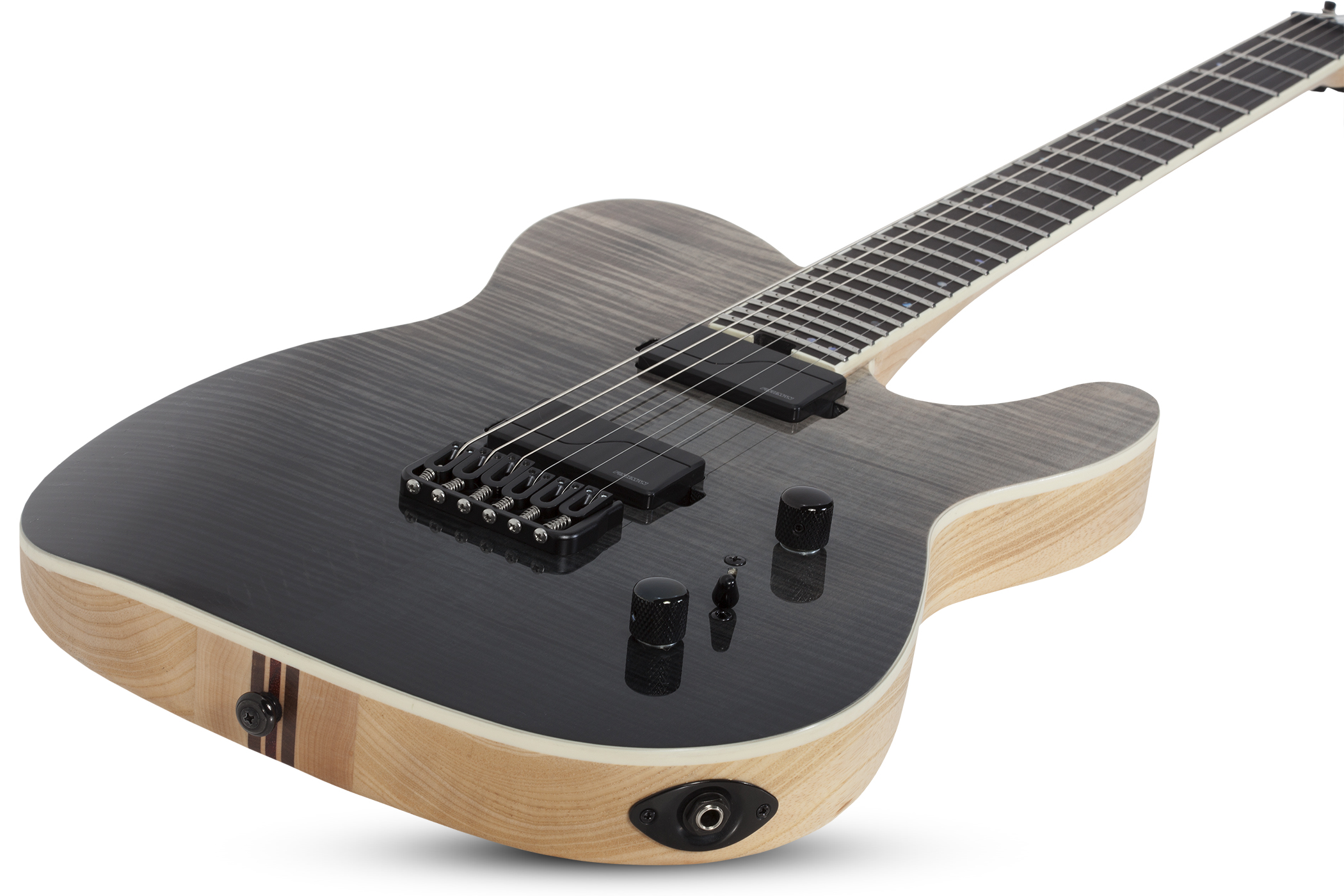 Schecter Pt Sls Elite 2h Fishman Fluence Modern Ht Eb - Black Fade Burst - Guitare Électrique Forme Tel - Variation 1