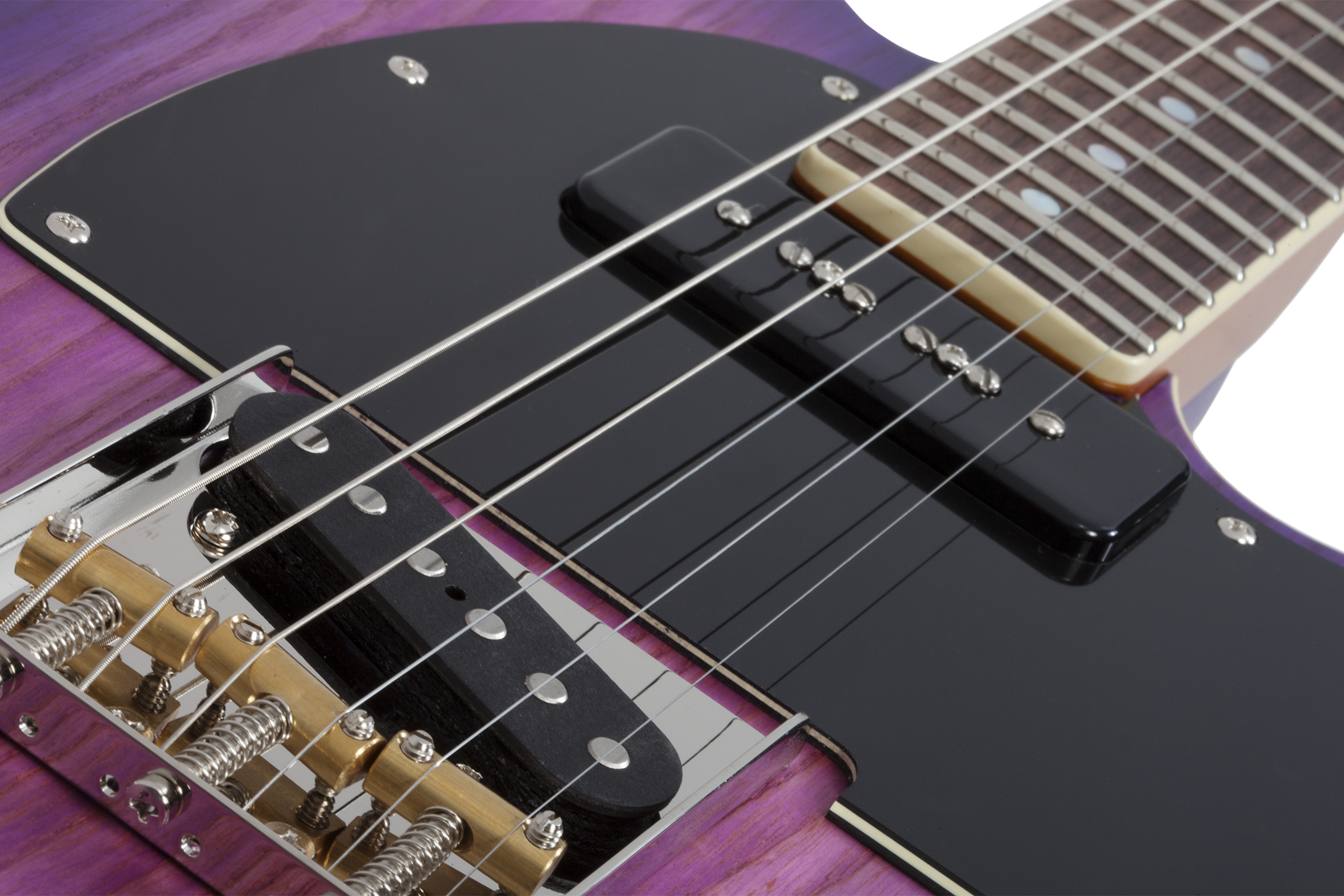 Schecter Pt Special 2s Ht Rw - Purple Burst Pearl - Guitare Électrique Forme Tel - Variation 3