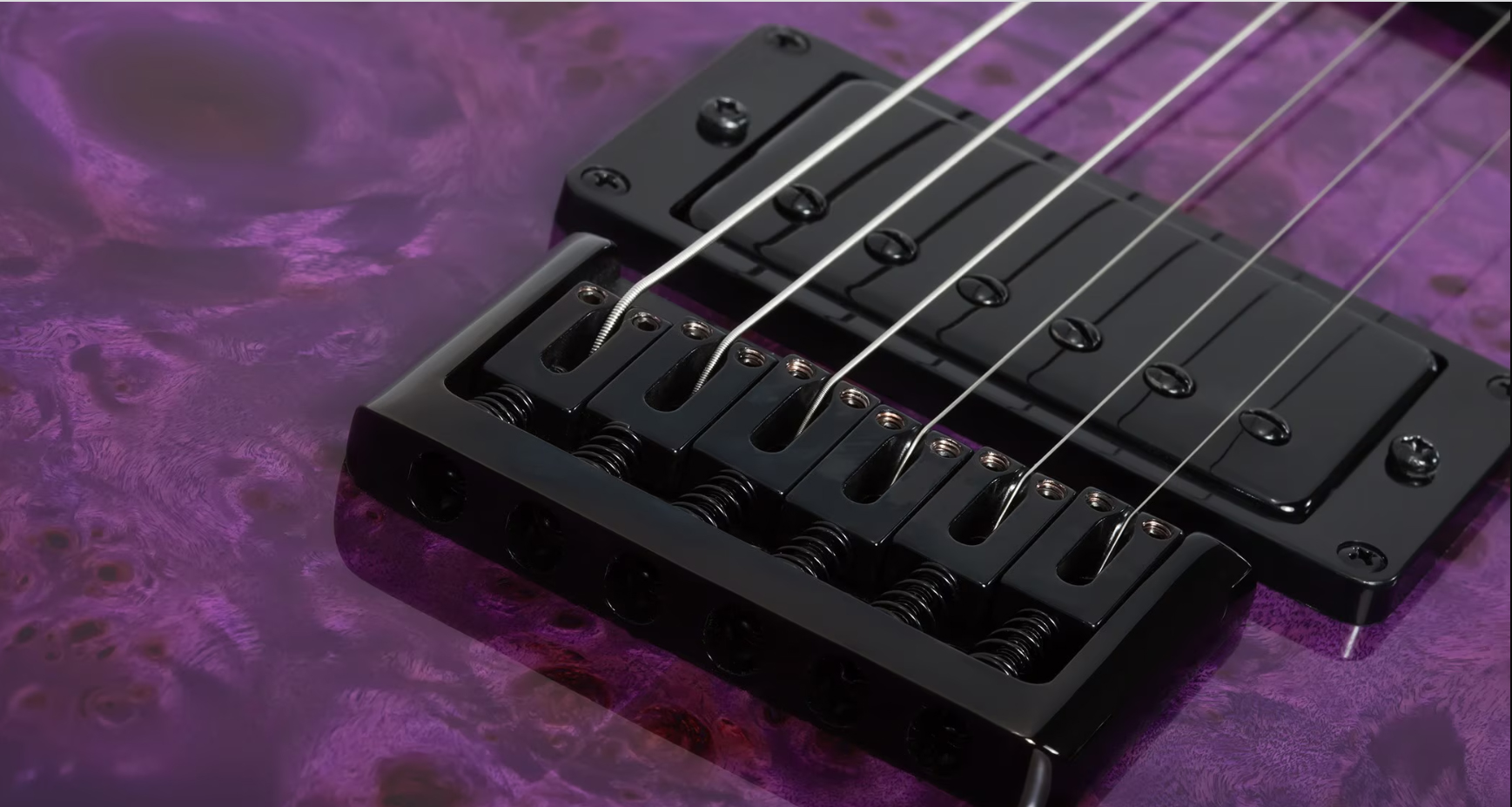 Schecter Pt Standard 2h Ht Rw - Purple Burst Burl - Guitare Électrique Forme Tel - Variation 3