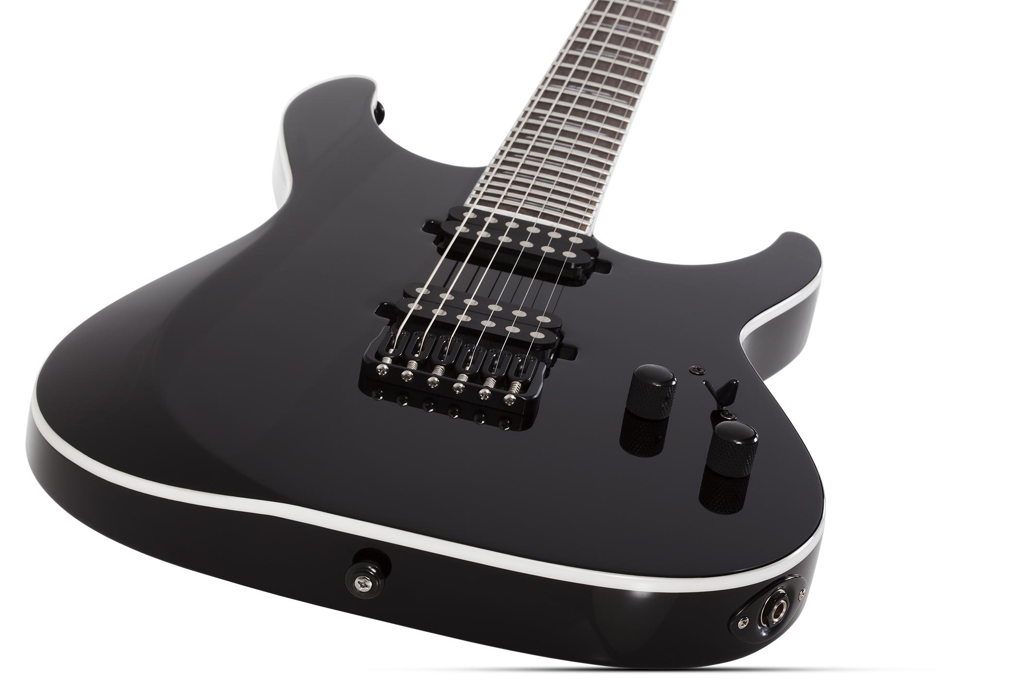 Schecter Reaper-6 Custom 2h Ht Eb - Black - Guitare Électrique Forme Str - Variation 1