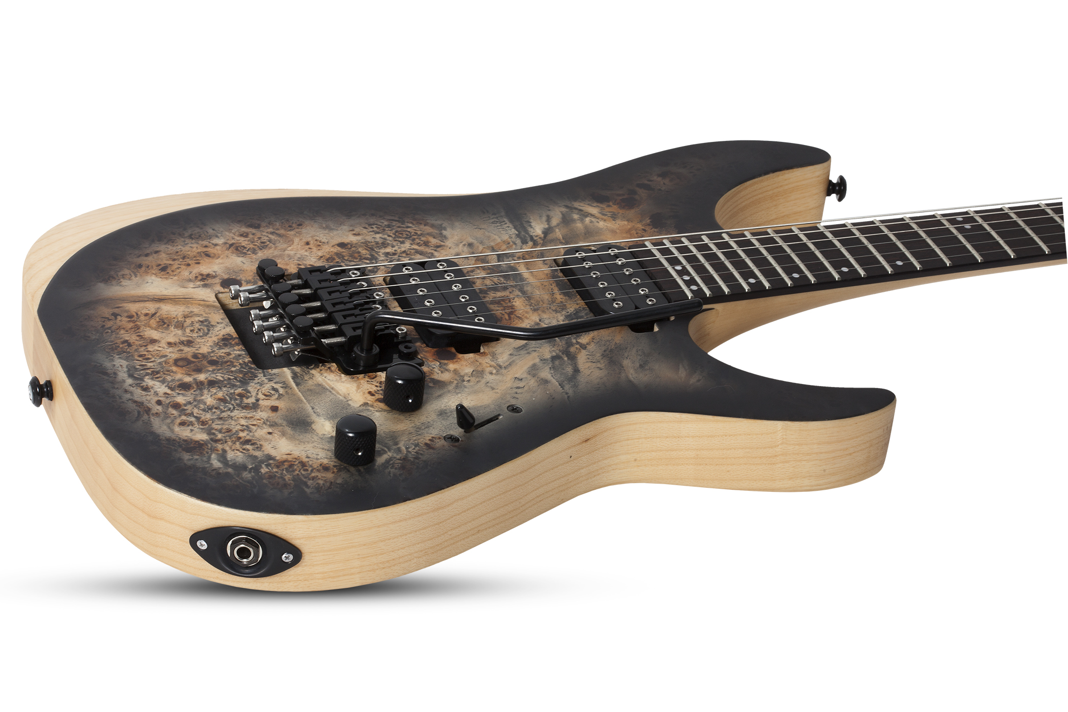 Schecter Reaper-6 Fr 2h Eb - Satin Charcoal Burst - Guitare Électrique Forme Str - Variation 2