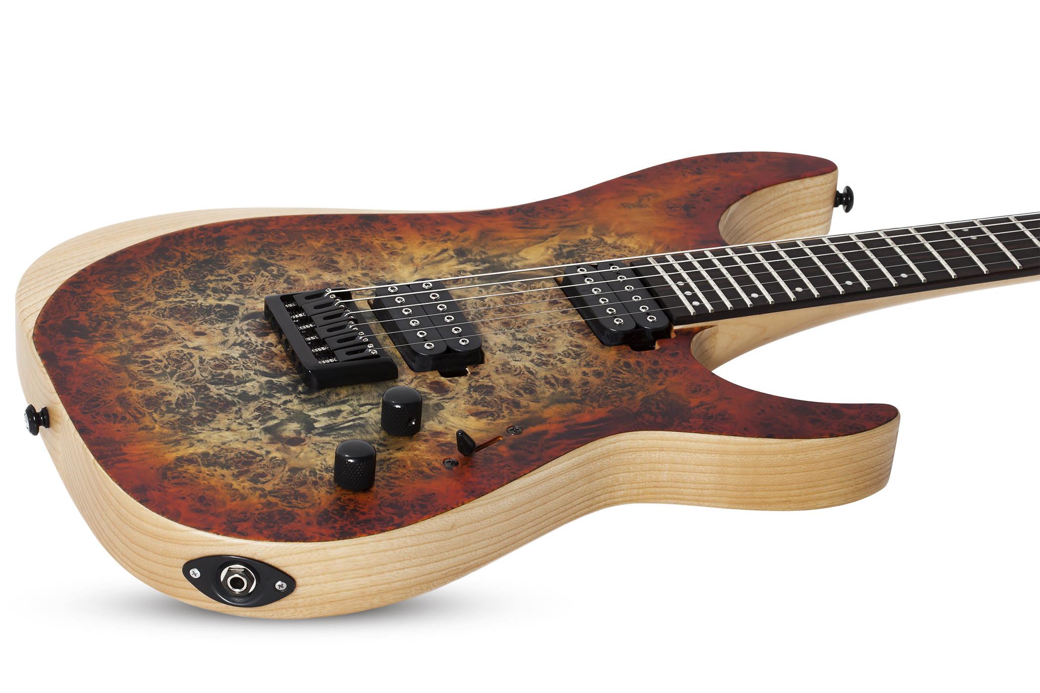 Schecter Reaper-6 2h Ht Eb - Satin Inferno Burst - Guitare Électrique Forme Str - Variation 1