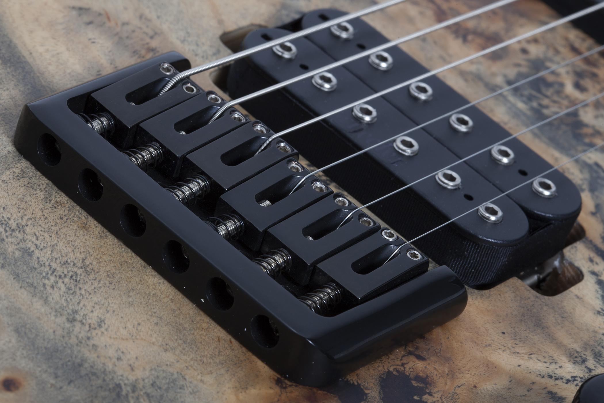 Schecter Reaper-6 Lh Gaucher 2h Ht Eb - Satin Charcoal Burst - Guitare Électrique Gaucher - Variation 4