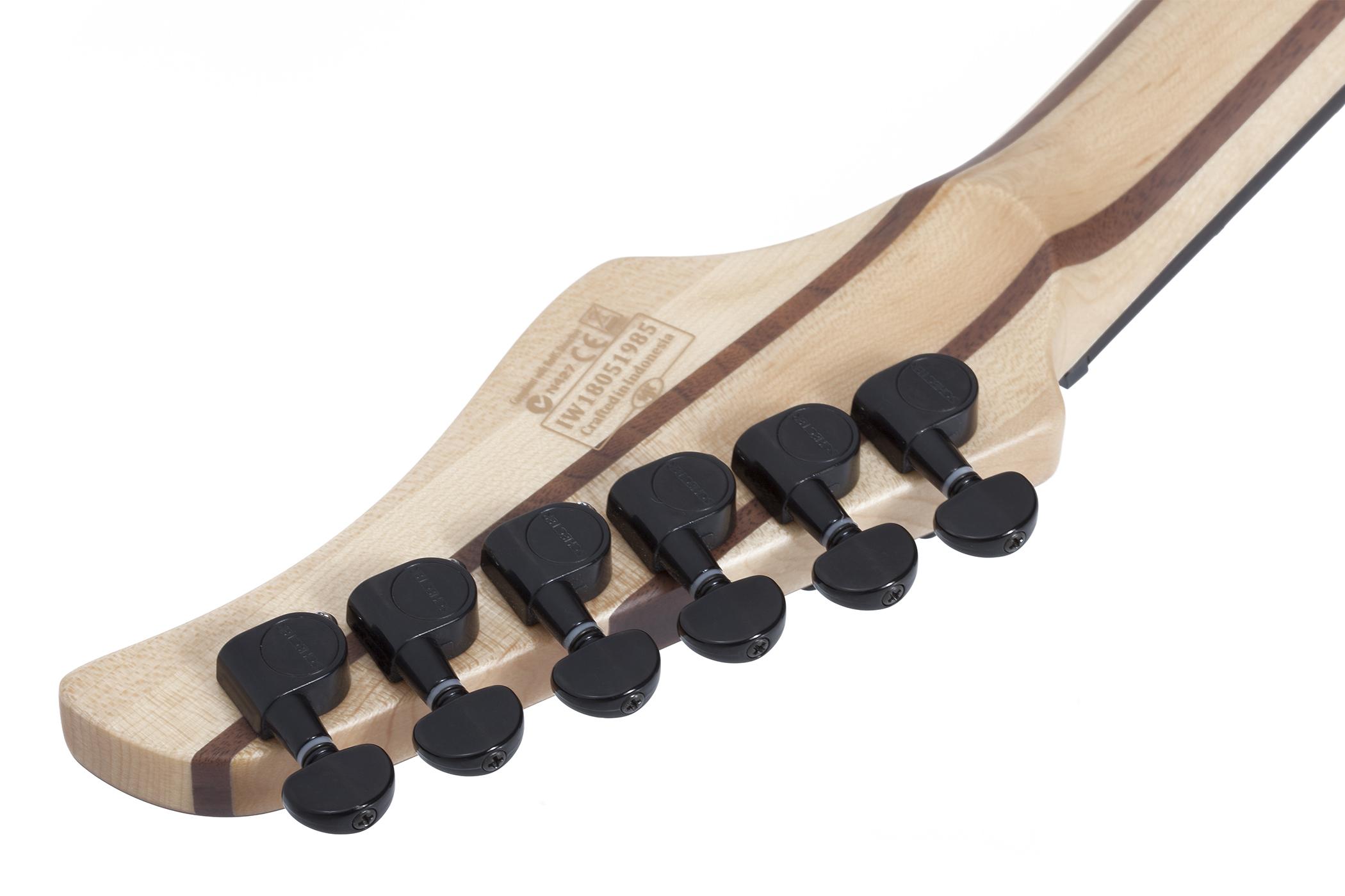Schecter Reaper-6 Lh Gaucher 2h Ht Eb - Satin Charcoal Burst - Guitare Électrique Gaucher - Variation 5
