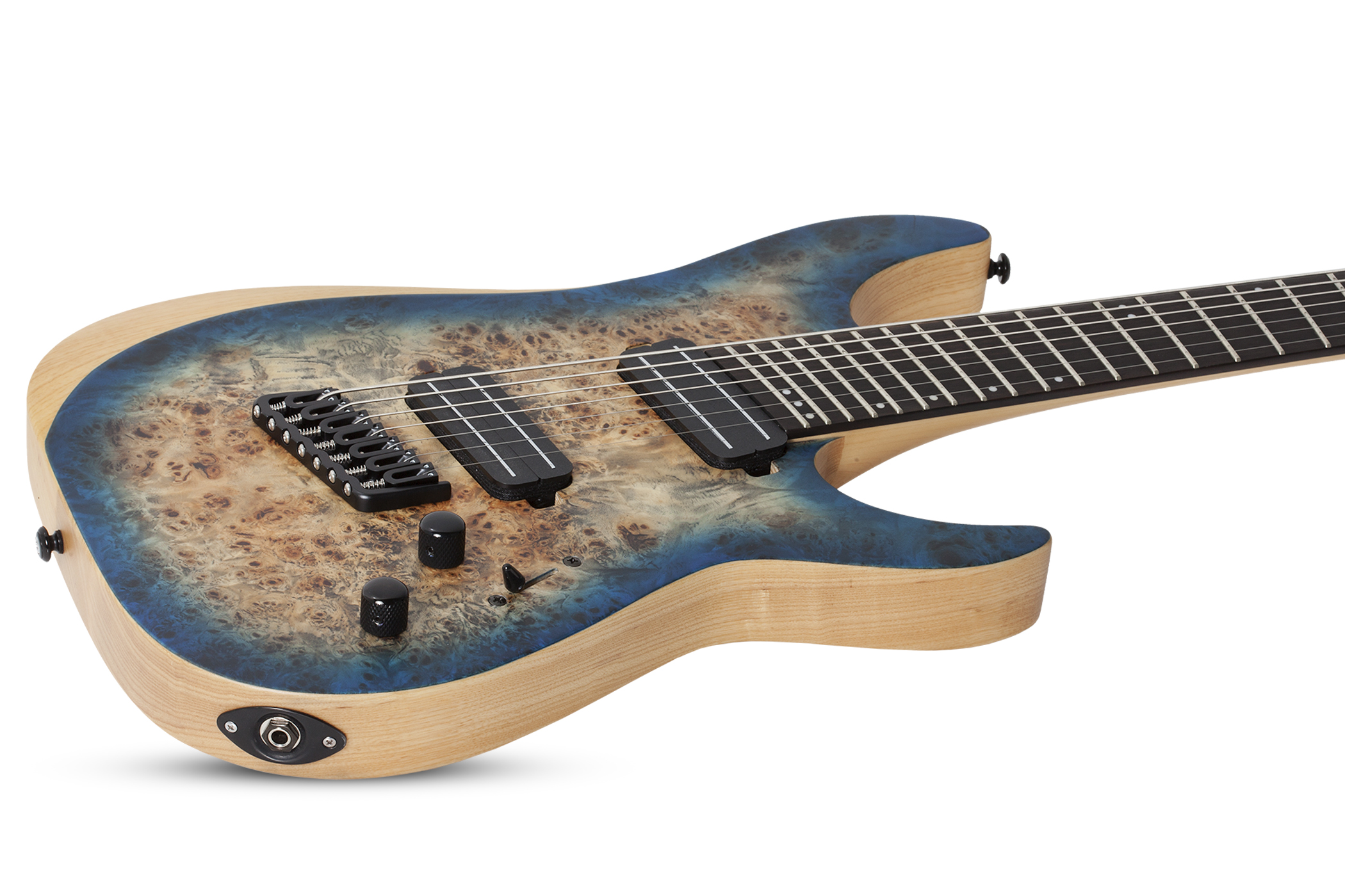 Schecter Reaper 7c Multiscale 2h Ht Eb - Satin Sky Burst - Guitare Électrique Multi-scale - Variation 1