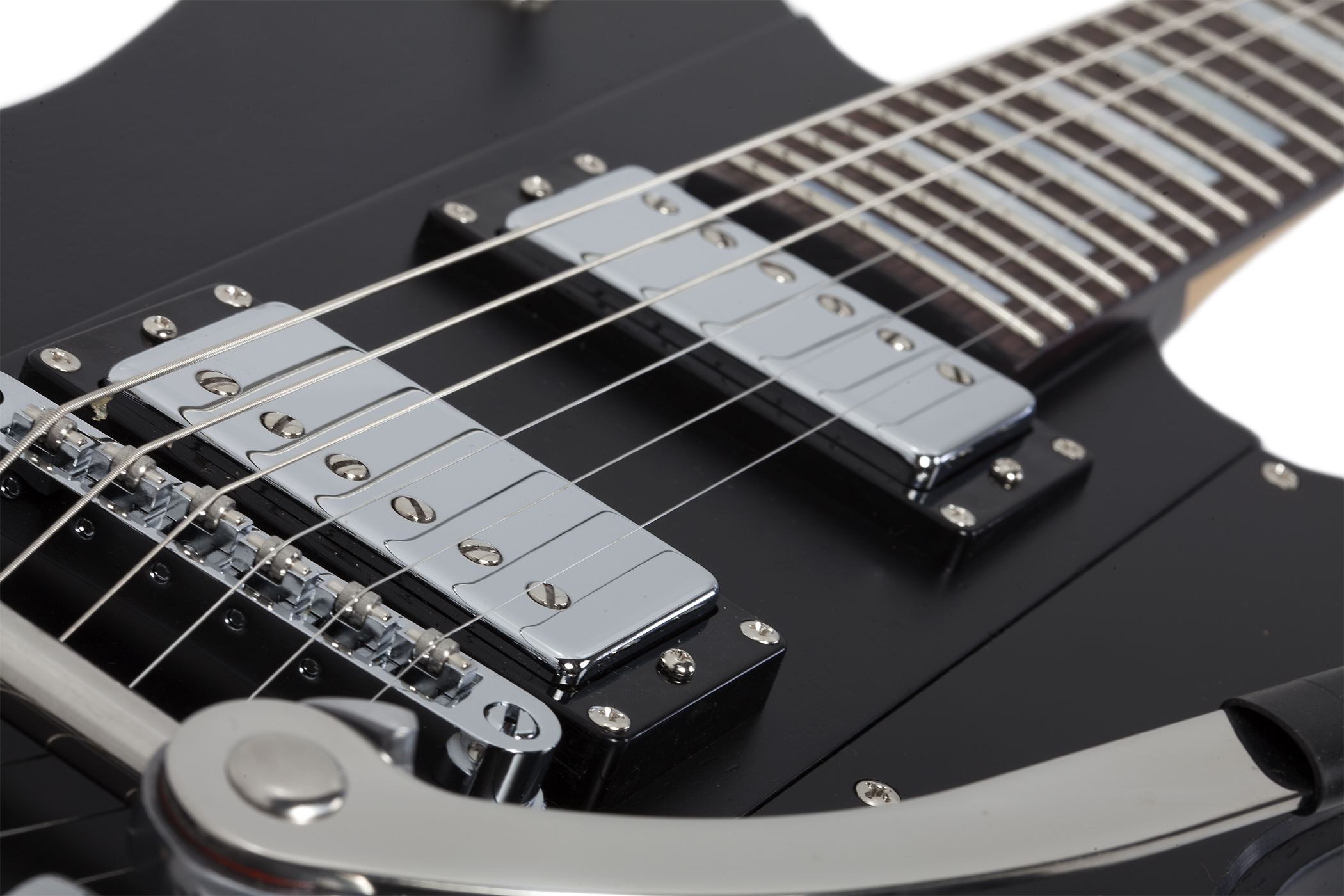 Schecter Robert Smith Ultra Cure Signature 2h Trem Bigsby Rw - Black Pearl - Guitare Électrique Signature - Variation 3