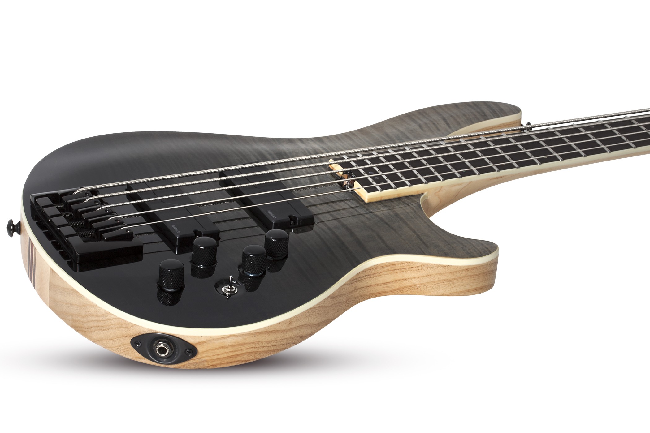 Schecter Sls Elite 5c  Active Fishman Fluence Eb Rw - Black Fade Burst - Basse Électrique Solid Body - Variation 1