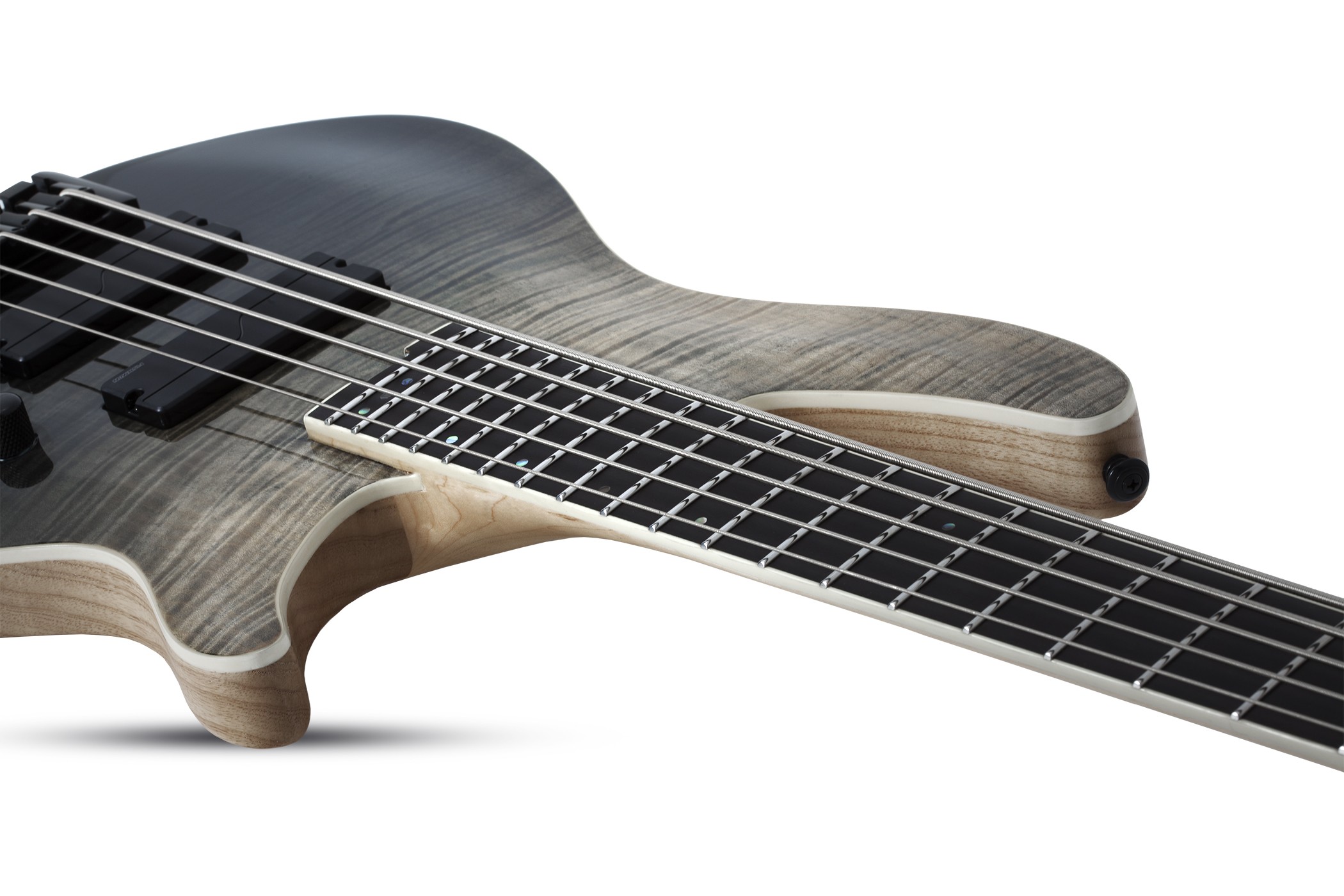 Schecter Sls Elite 5c  Active Fishman Fluence Eb Rw - Black Fade Burst - Basse Électrique Solid Body - Variation 2