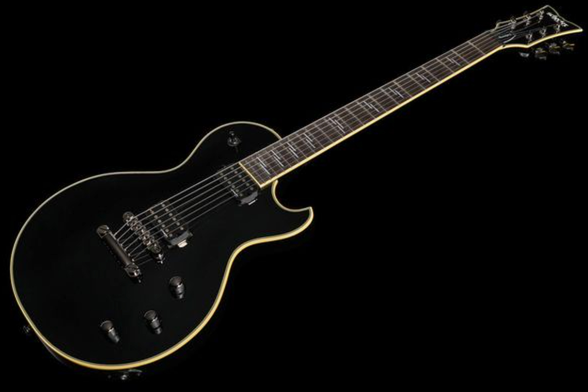 Schecter Solo-ii Blackjack 2h Lundgren Ht Eb - Black - Guitare Électrique Single Cut - Variation 1