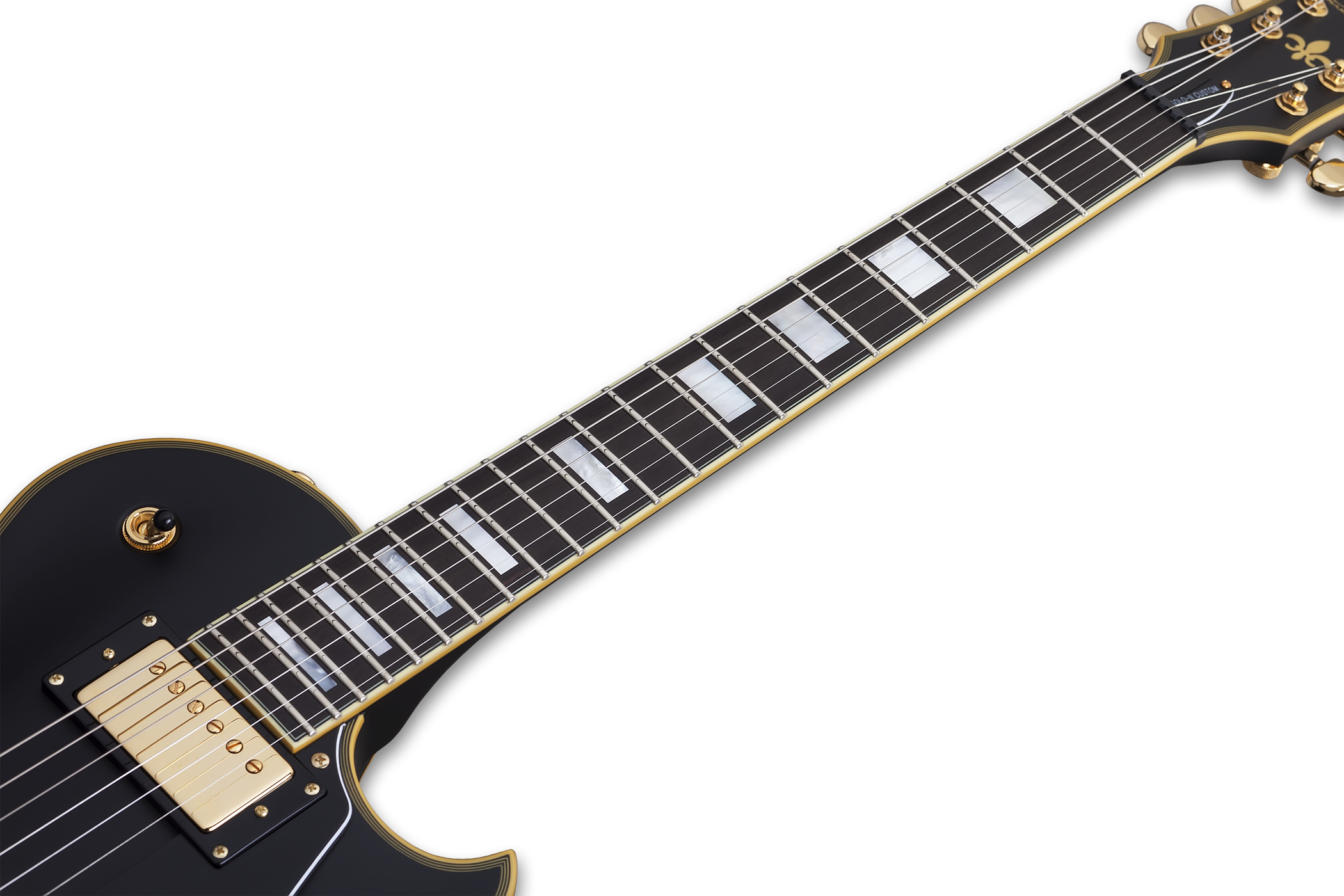 Schecter Solo-ii Custom 2h Ht Eb - Aged Black Satin - Guitare Électrique Single Cut - Variation 3