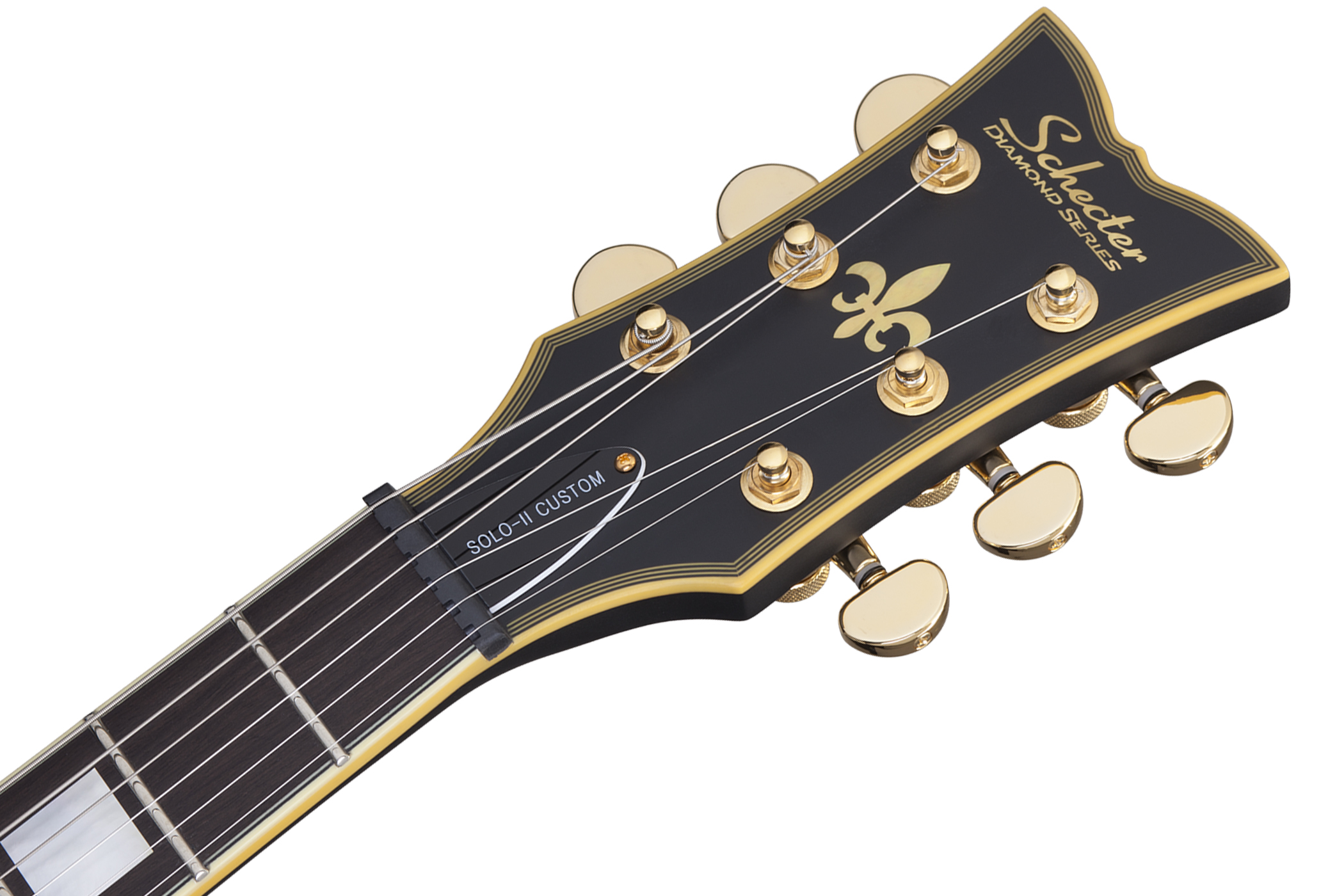 Schecter Solo-ii Custom 2h Ht Eb - Aged Black Satin - Guitare Électrique Single Cut - Variation 4