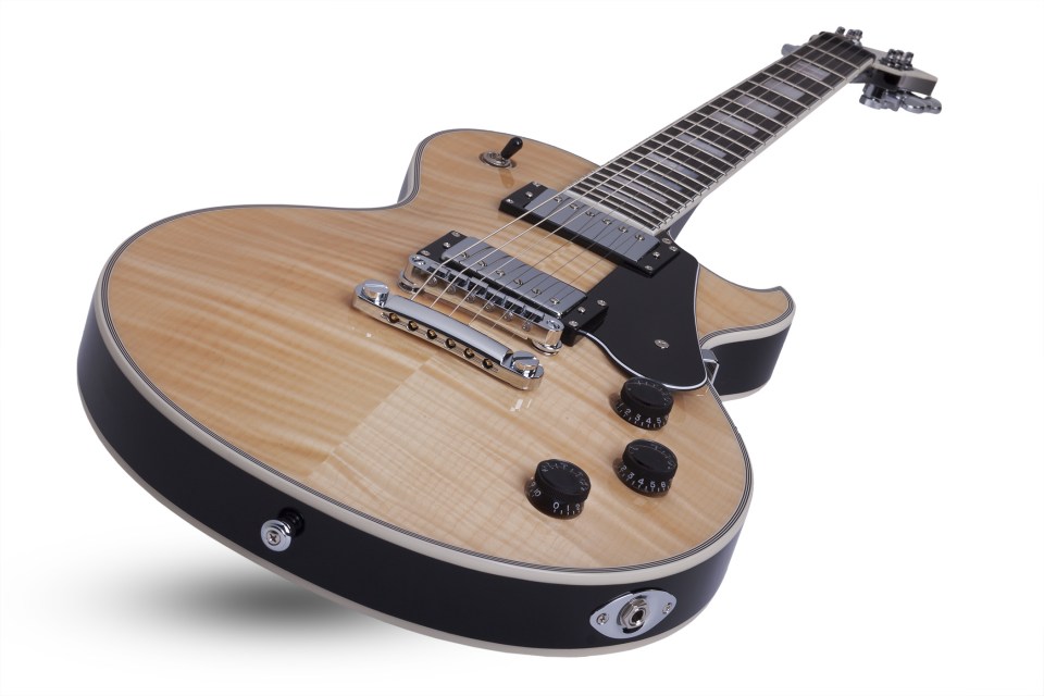 Schecter Solo-ii Custom 2h Ht Eb - Natural Gloss - Guitare Électrique Single Cut - Variation 2