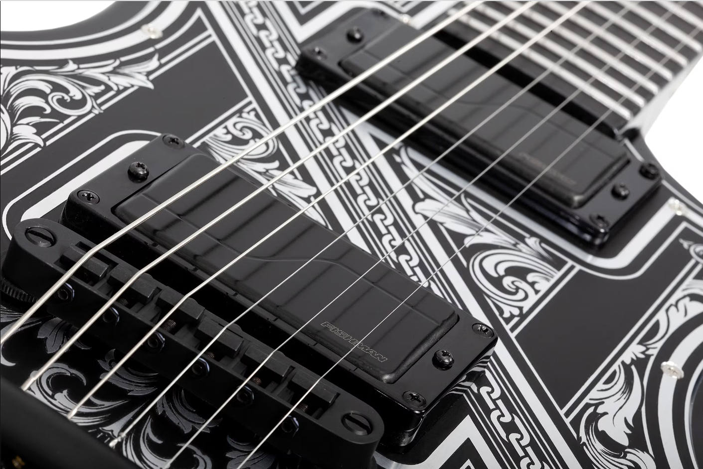 Schecter Solo Ii Pryzm Palladium 2h Fishman Fluence Modern Eb - Gloss Black - Guitare Électrique MÉtal - Variation 3