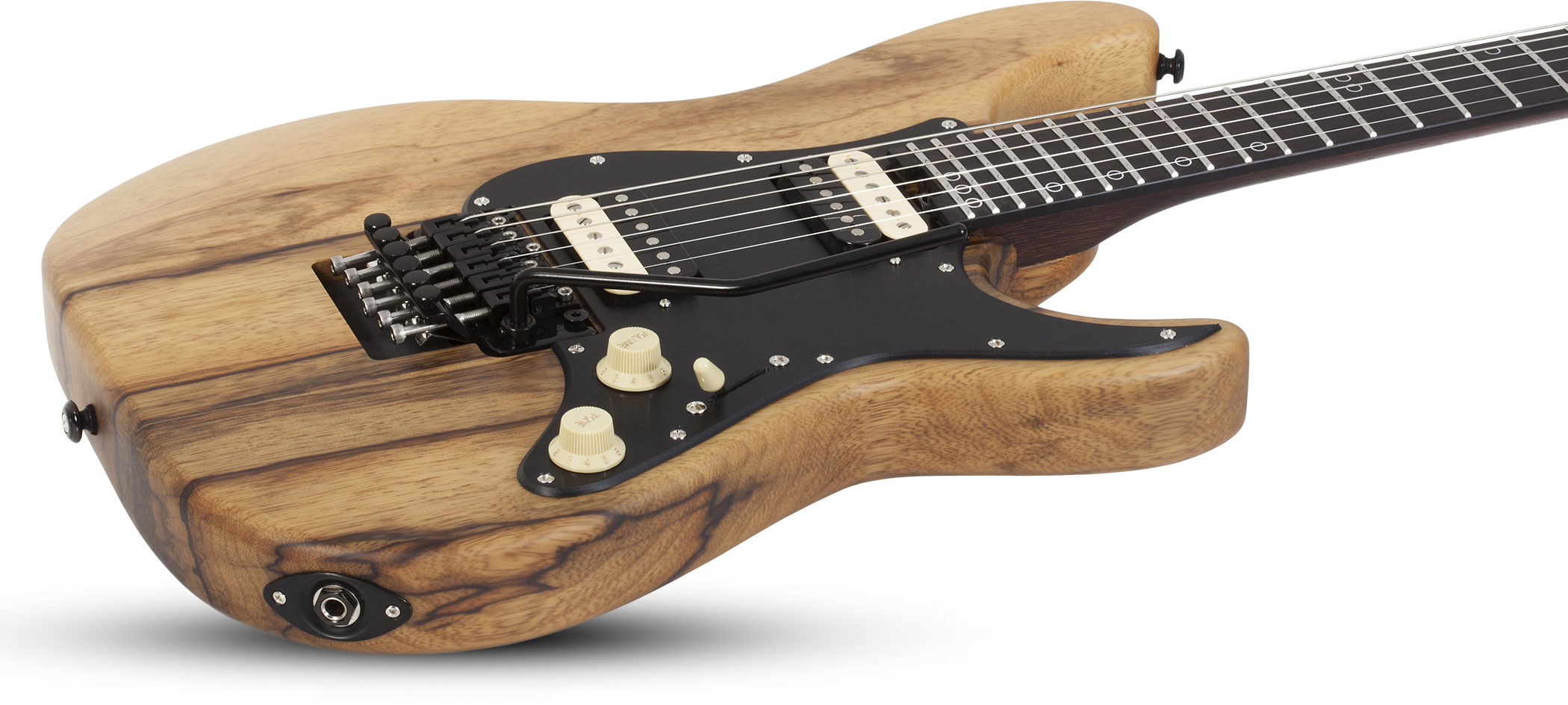 Schecter Sun Valley Super Shredder Exotic Black Limba 2h Fr Eb - Natural - Guitare Électrique MÉtal - Variation 1