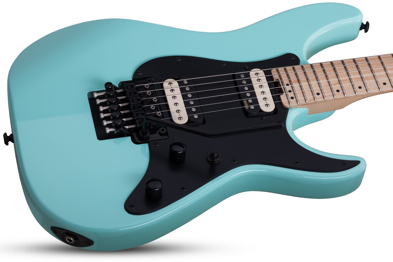 Schecter Sun Valley Super Shredder Fr 2h Emg Mn - Sea Foam Green - Guitare Électrique Forme Str - Variation 1