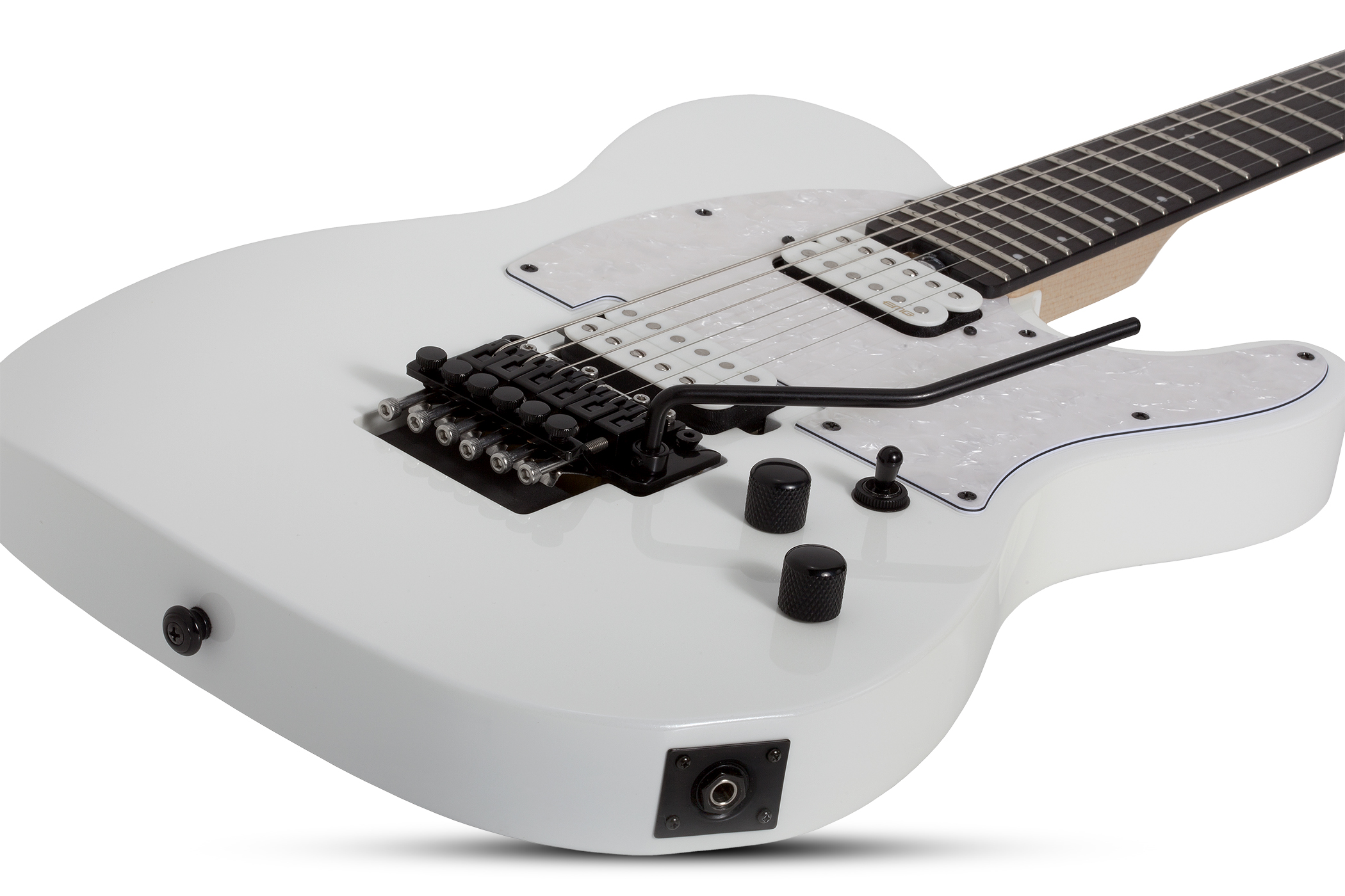 Schecter Sun Valley Super Shredder Pt Fr 2h Emg Rw - Metallic White - Guitare Électrique Forme Tel - Variation 1