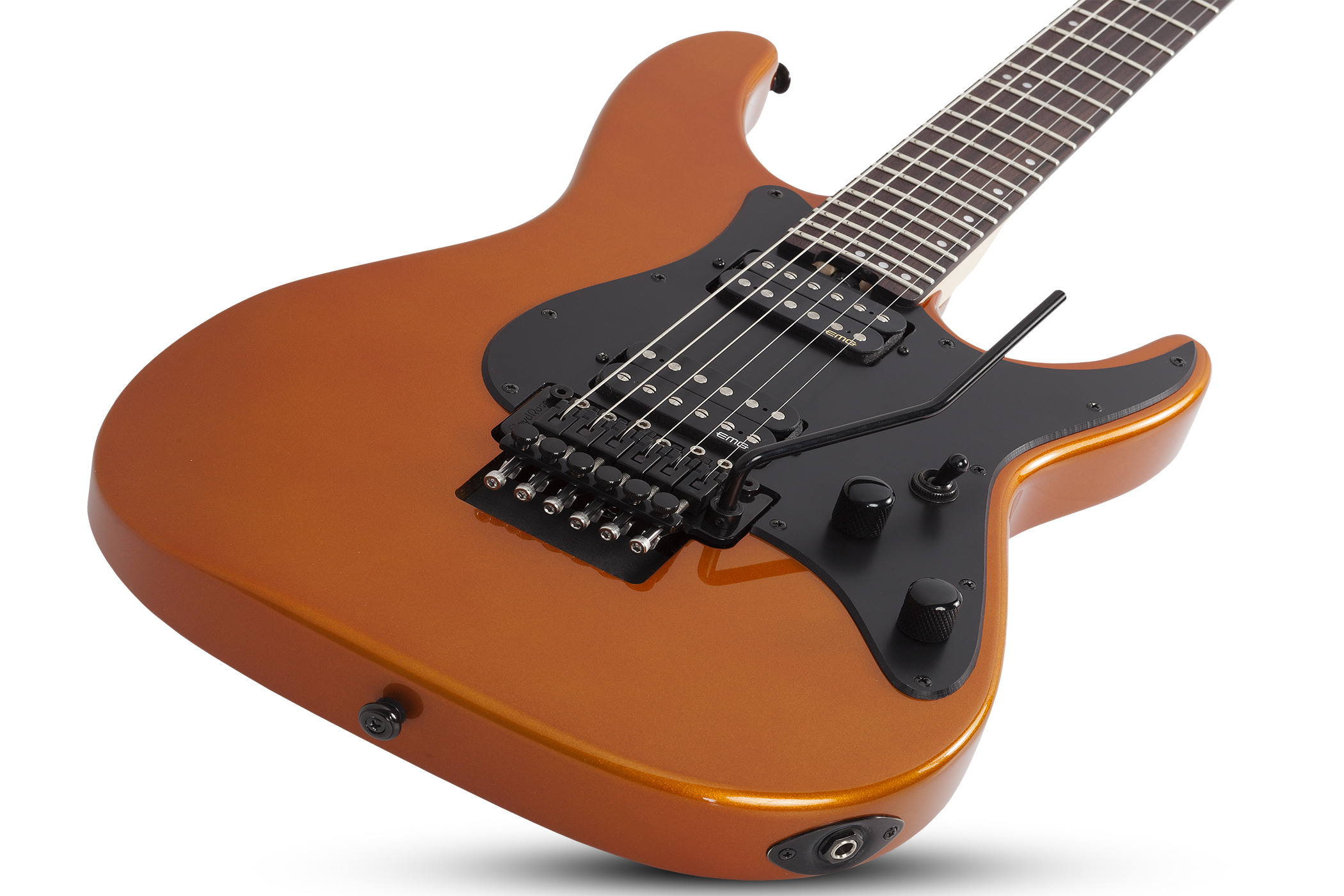 Schecter Sun Valley Super Shredder Fr 2h Emg Rw - Lambo Orange - Guitare Électrique Forme Tel - Variation 2