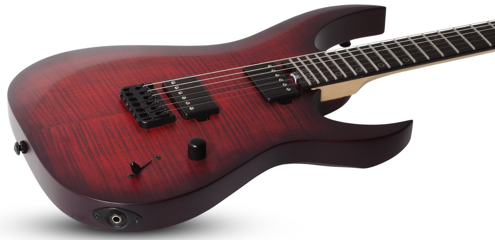 Schecter Sunset-6 Extreme 2h Ht Eb - Scarlet Burst - Guitare Électrique MÉtal - Variation 1