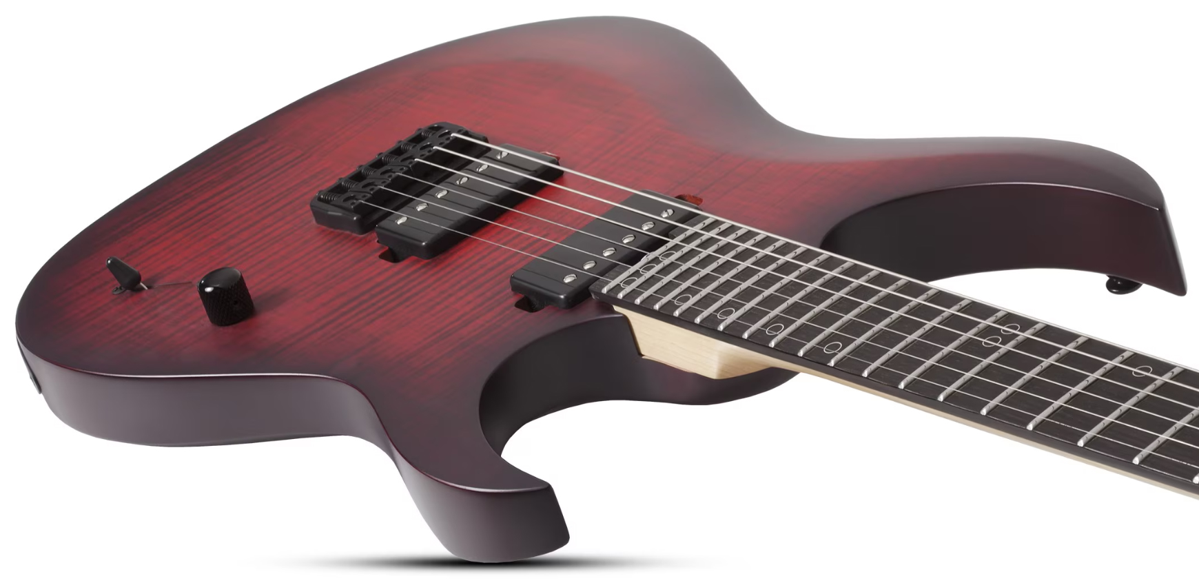 Schecter Sunset-6 Extreme 2h Ht Eb - Scarlet Burst - Guitare Électrique MÉtal - Variation 2