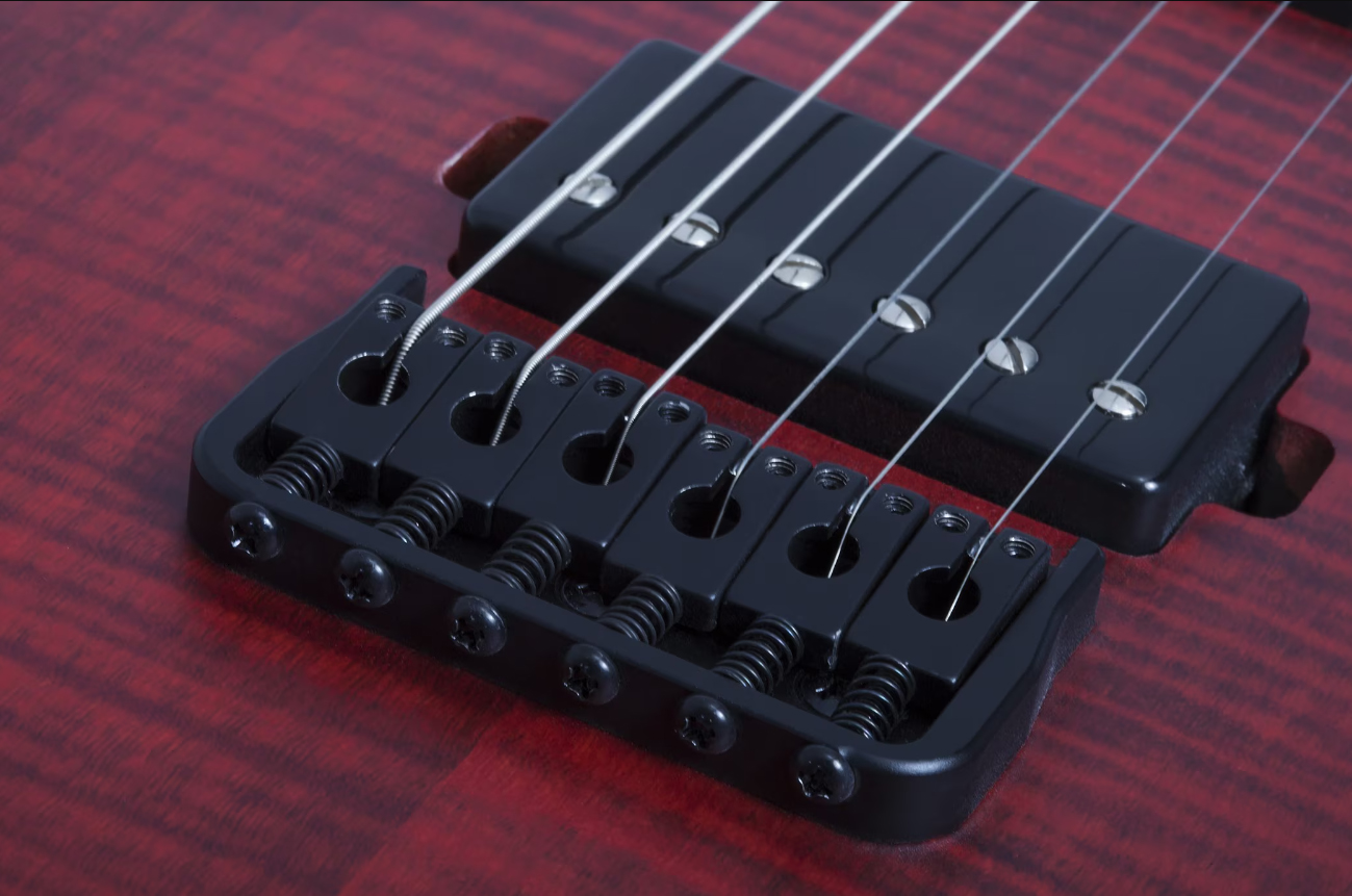 Schecter Sunset-6 Extreme 2h Ht Eb - Scarlet Burst - Guitare Électrique MÉtal - Variation 3