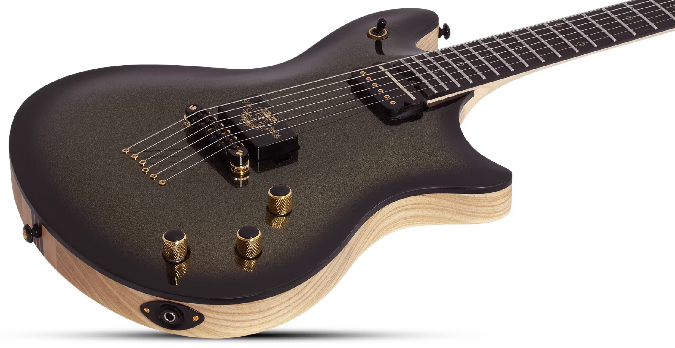 Schecter Tempest 50th Ann. 2h Ht Eb - 50th Gold Burst - Guitare Électrique MÉtal - Variation 2
