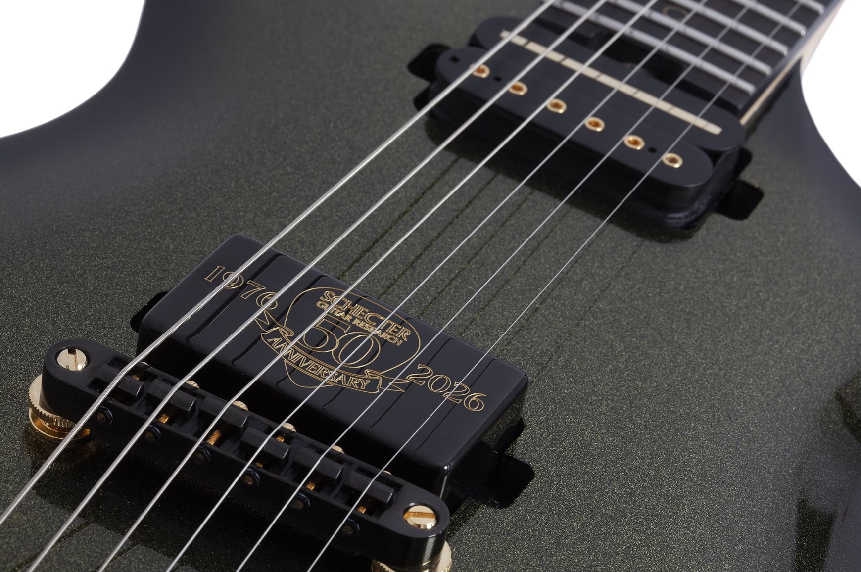 Schecter Tempest 50th Ann. 2h Ht Eb - 50th Gold Burst - Guitare Électrique MÉtal - Variation 4