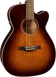Guitare electro acoustique Seagull Performer CW Concert Hall QIT - Hg burnt umber