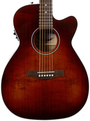 Guitare electro acoustique Seagull Performer Flame Maple CW Concert Hall Presys II - Burst umber