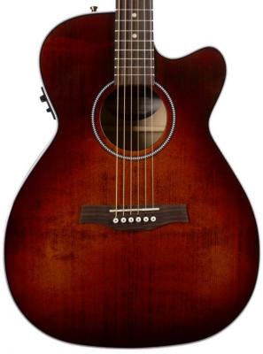 Guitare electro acoustique Seagull Performer Flame Maple CW Concert Hall Presys II - Burst umber
