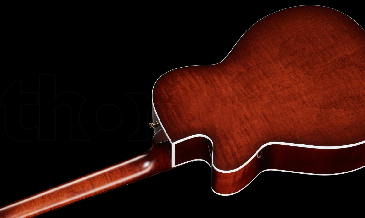 Seagull Performer Flame Maple Presys Ii Concert Hall Cw Epicea Erable Rw - Burst Umber - Guitare Electro Acoustique - Variation 4