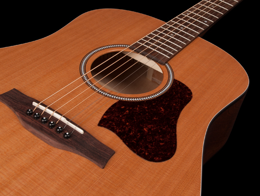 Seagull S6 Original Presys Ii Lh Gaucher Dreadnought Cedre Merisier Rw +housse - Natural Semi Gloss - Guitare Electro Acoustique - Variation 3