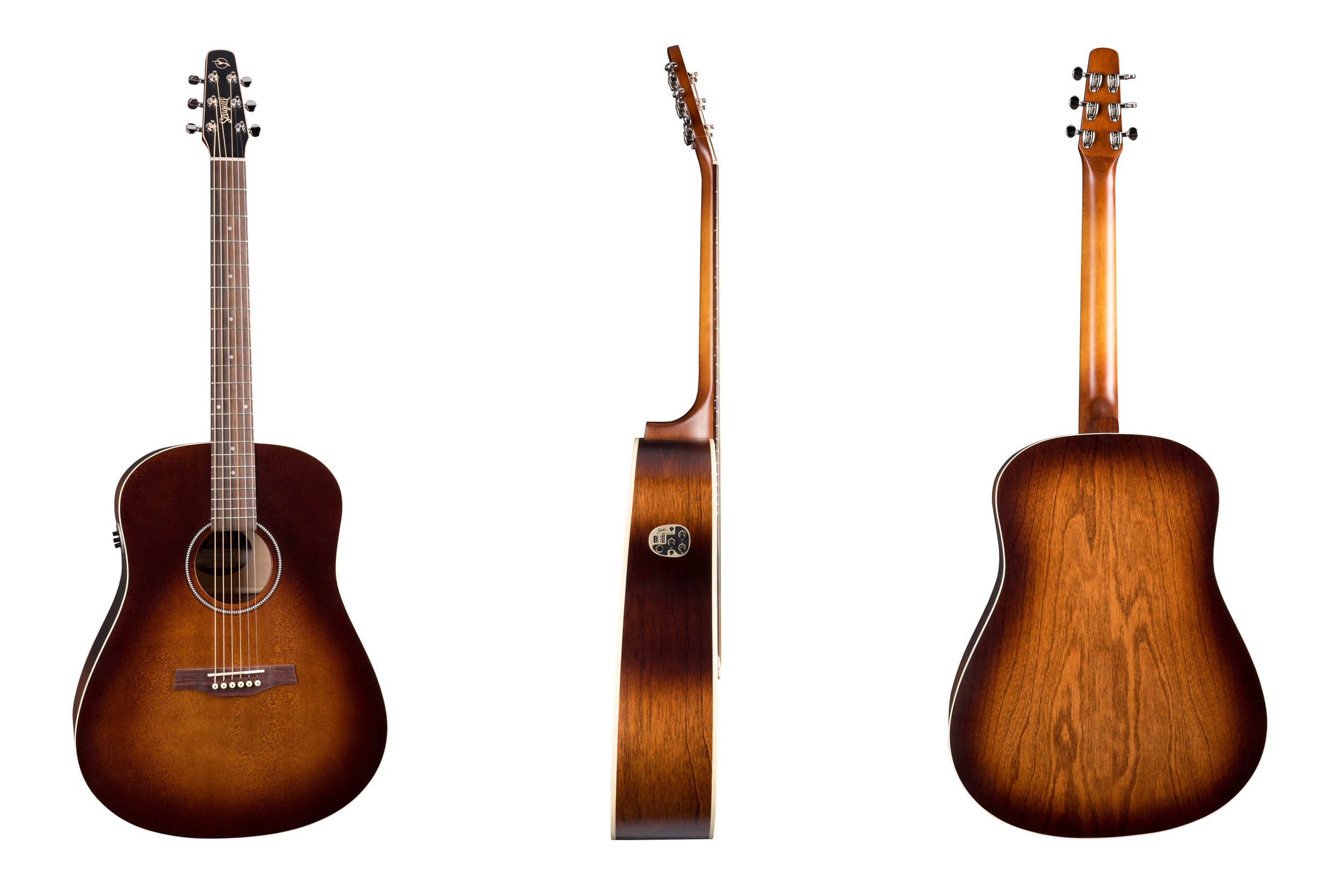 Seagull S6 Original Qit 2019 Dreadnought Cedre Merisier +housse - Burnt Umber - Guitare Electro Acoustique - Variation 2