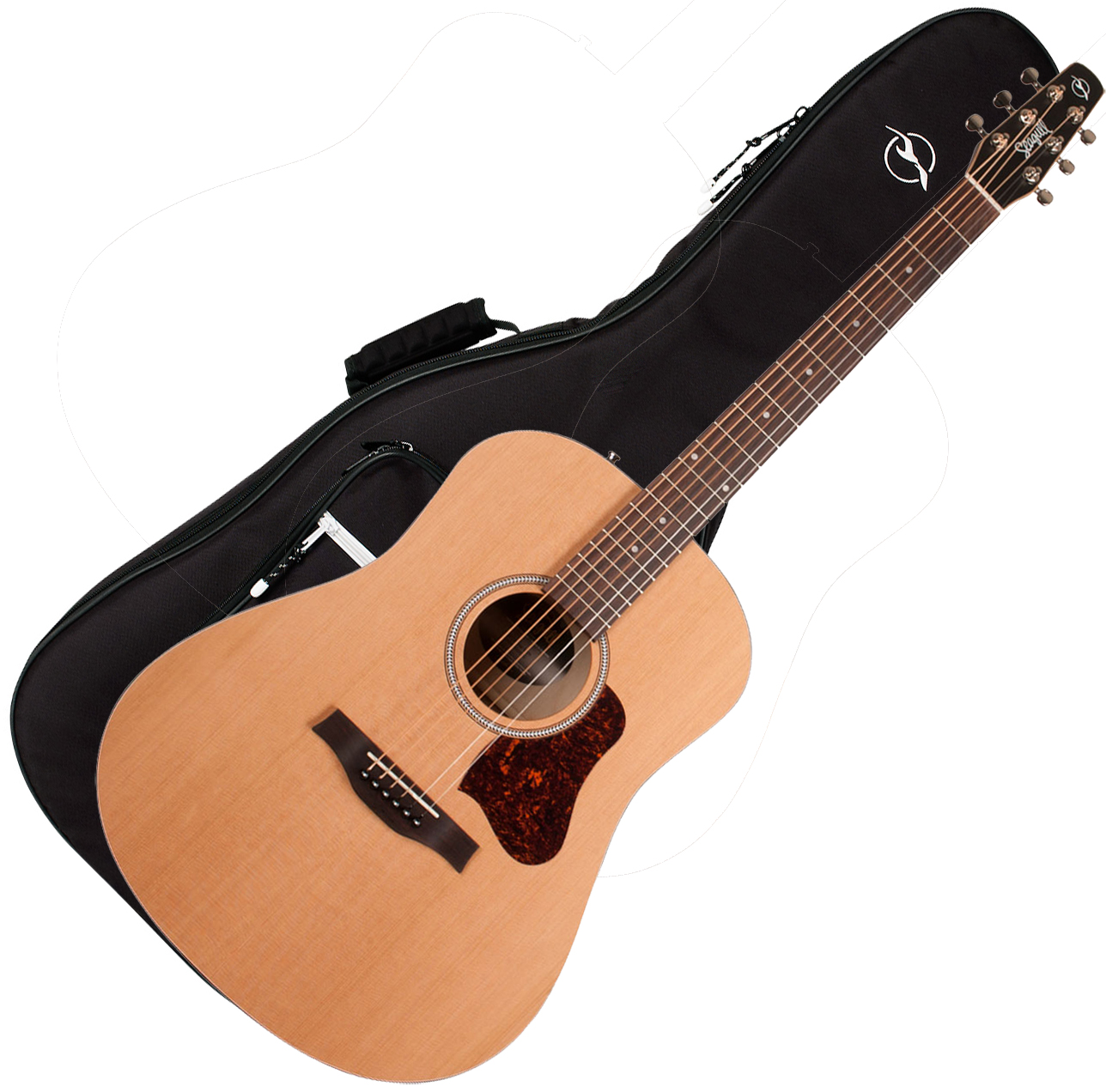 Seagull S6 Original Slim 2018 Dreadnought Cedre Merisier +housse - Natural - Guitare Acoustique - Variation 6