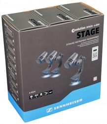 Paire, kit, stereo set micros Sennheiser 3Pack e604