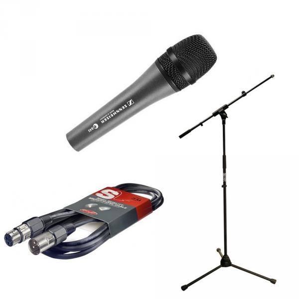 Sennheiser E845 + K&M 25400 Microphone pack with stand