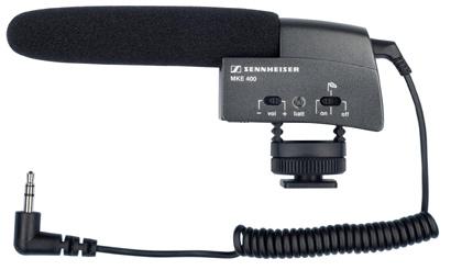 Micro caméra Sennheiser MKE400, audio pro, microphone pour journaliste, 