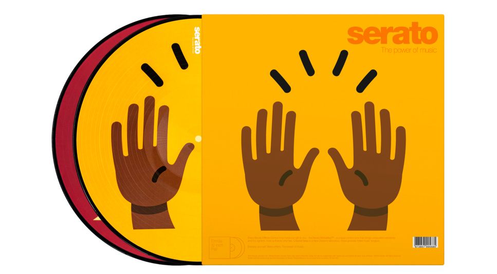 Serato Emoji Picture Disc (hands) - Vinyl Timecode - Variation 2