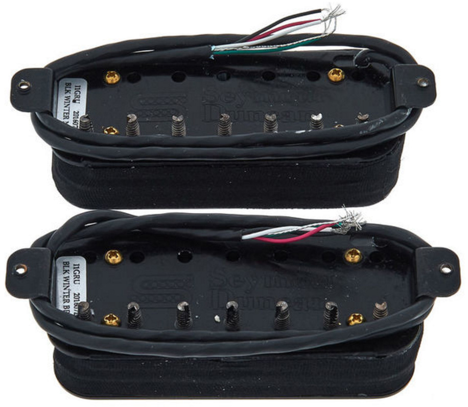 Seymour Duncan Black Winter 7 Stgr Humbucker 2-set 7-cordes Ceramic - Micro Guitare Electrique - Variation 1