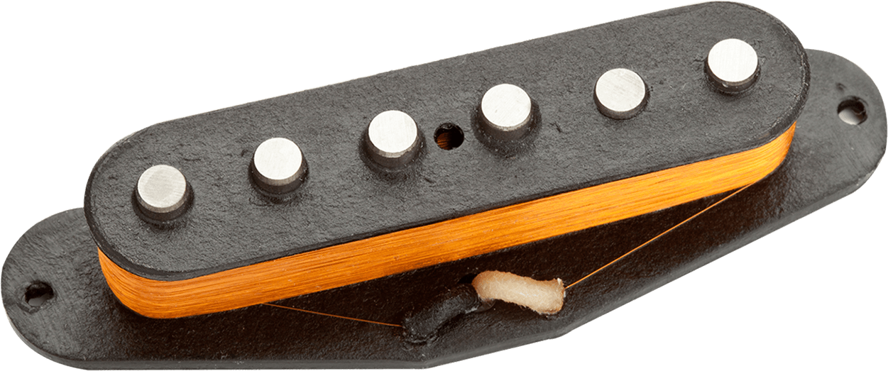 Seymour Duncan Ssl-1-rwrp Vintage Staggered Strat - Middle Rwrp - Reverse Polarity - Black - Micro Guitare Electrique - Main picture