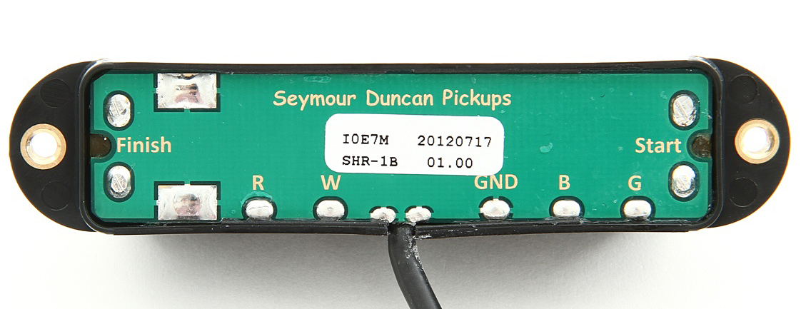 Seymour Duncan Shr-1b Hot Rails Strat – Bridge - Black - Micro Guitare Electrique - Variation 2