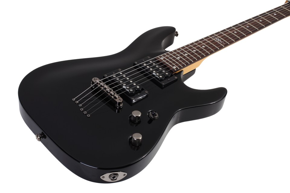 Sgr By Schecter C-1 Hh Ht Rw - Gloss Black - Guitare Électrique Forme Str - Variation 1