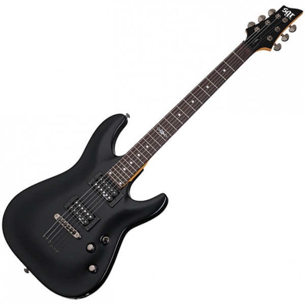 Guitare électrique solid body Sgr by schecter C-1 - Midnight satin black