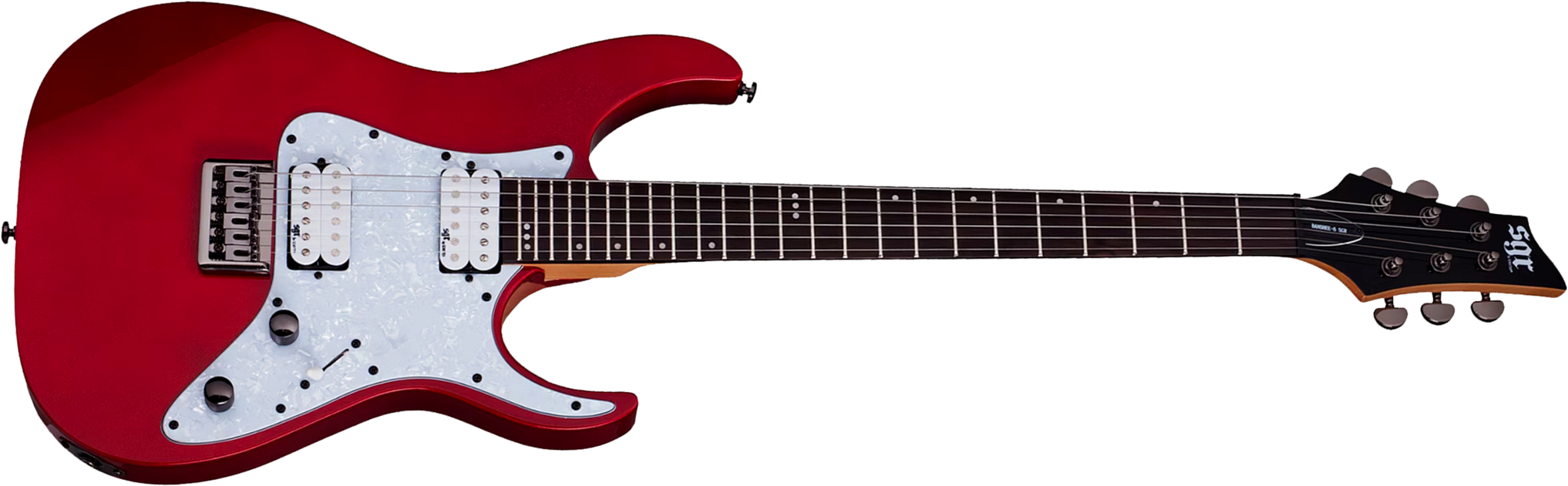 Sgr By Schecter Banshee 6 2h Ht Rw - Metallic Red - Guitare Électrique Forme Str - Main picture