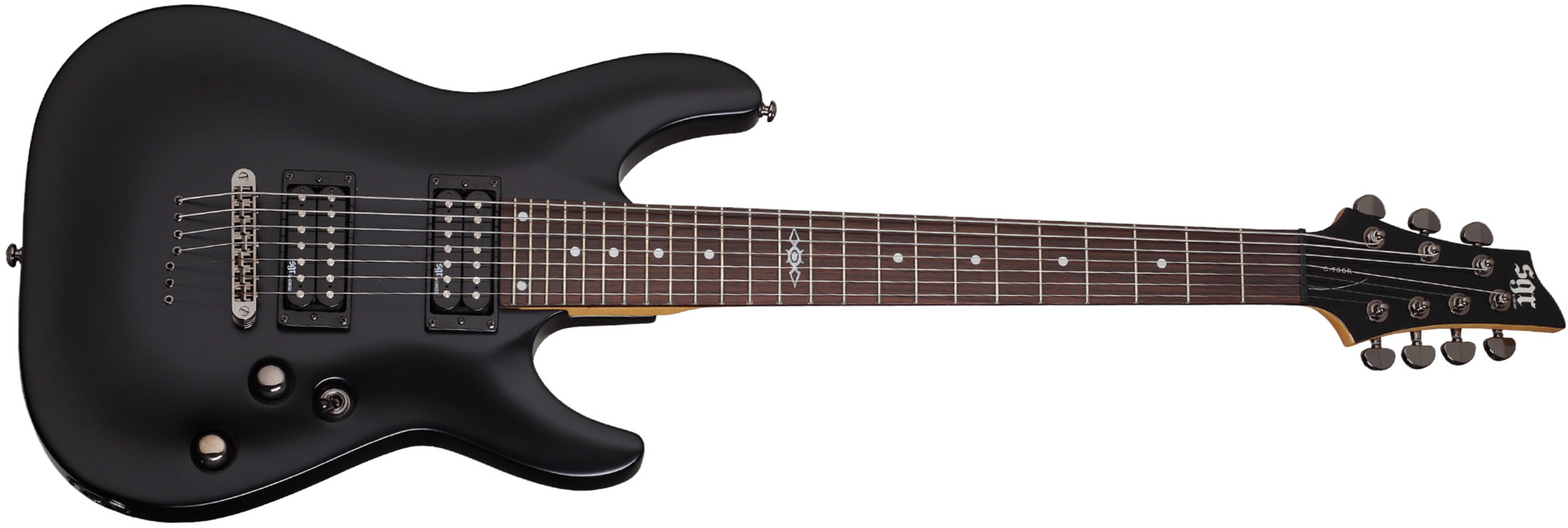 Sgr By Schecter C-7 7c 2h Ht Rw - Gloss Black - Guitare Électrique 7 Cordes - Main picture