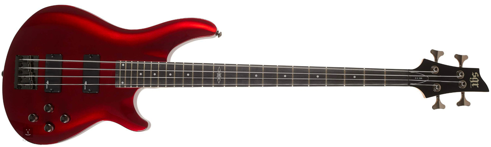 Sgr By Schecter C4 - Metallic Red - Basse Électrique Solid Body - Main picture