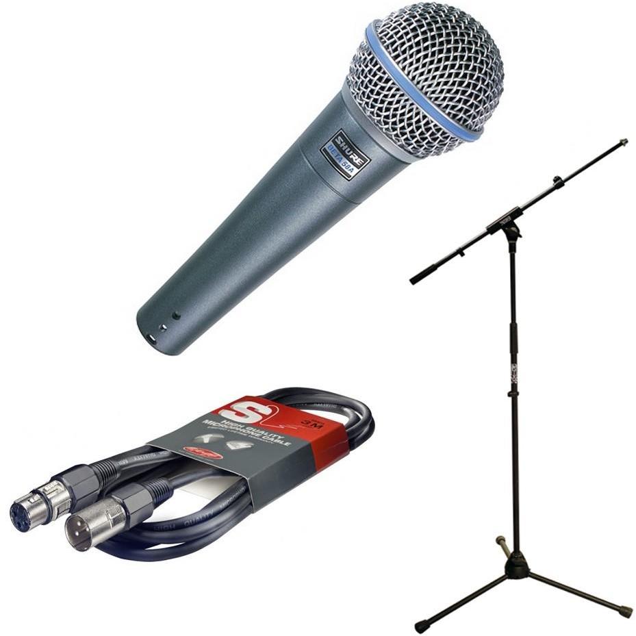Pack micro Shure BETA58 + STAND + CABLE