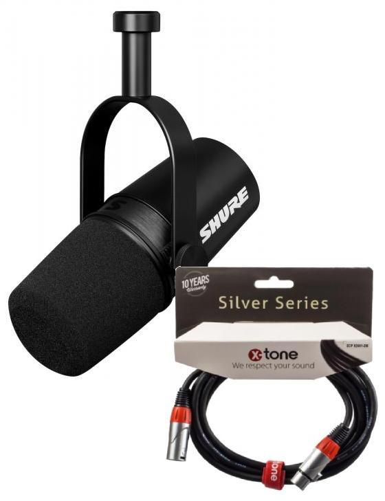 Pack micro Shure MV7X + Xlr Xlr 3 m offert