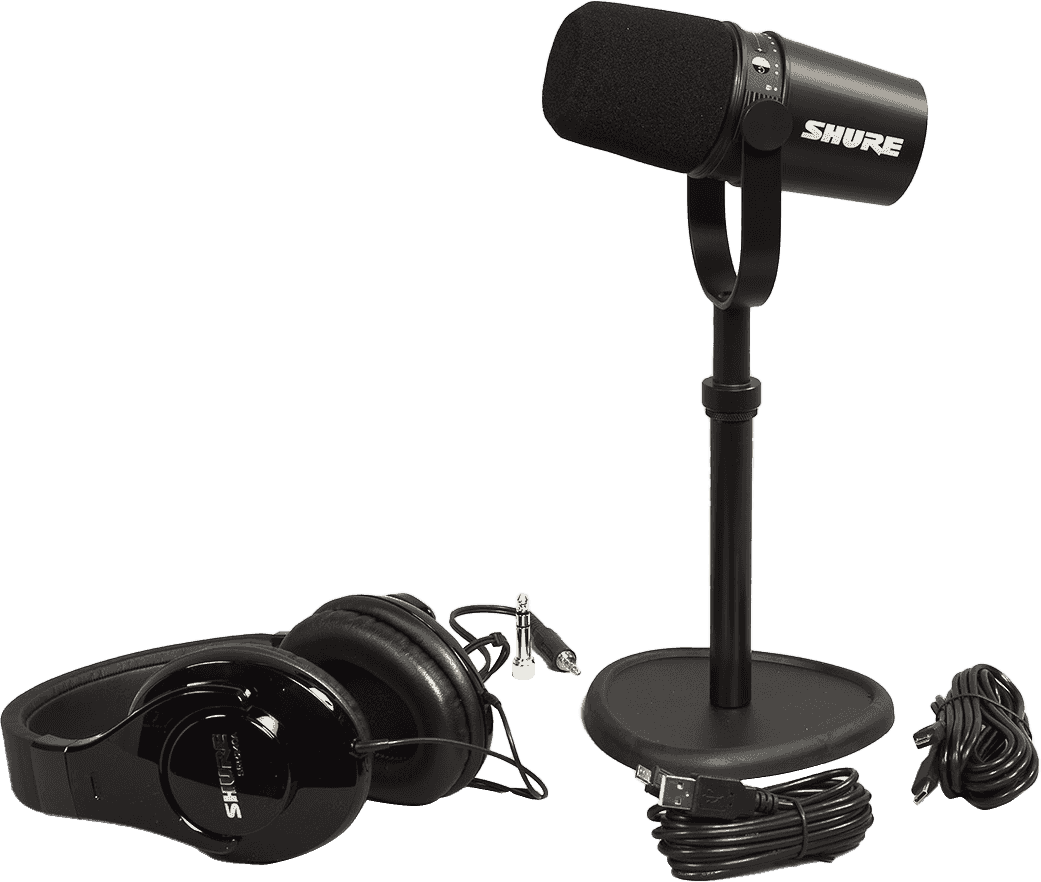 Shure Pack Mv7-k + Tkm 23230 + Srh240a-bk - Pack Micro - Main picture